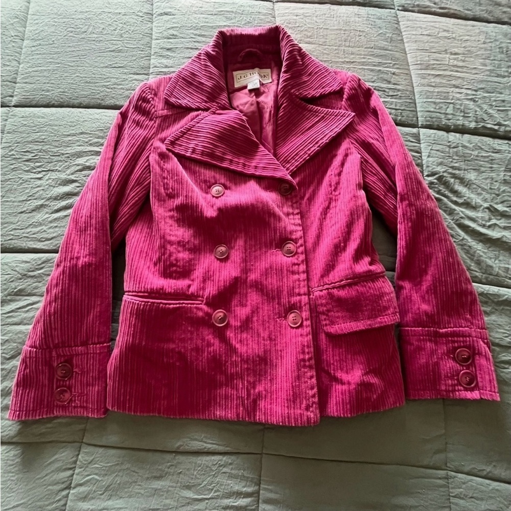 J.G Hook Pink Corduroy Cotton Jacket